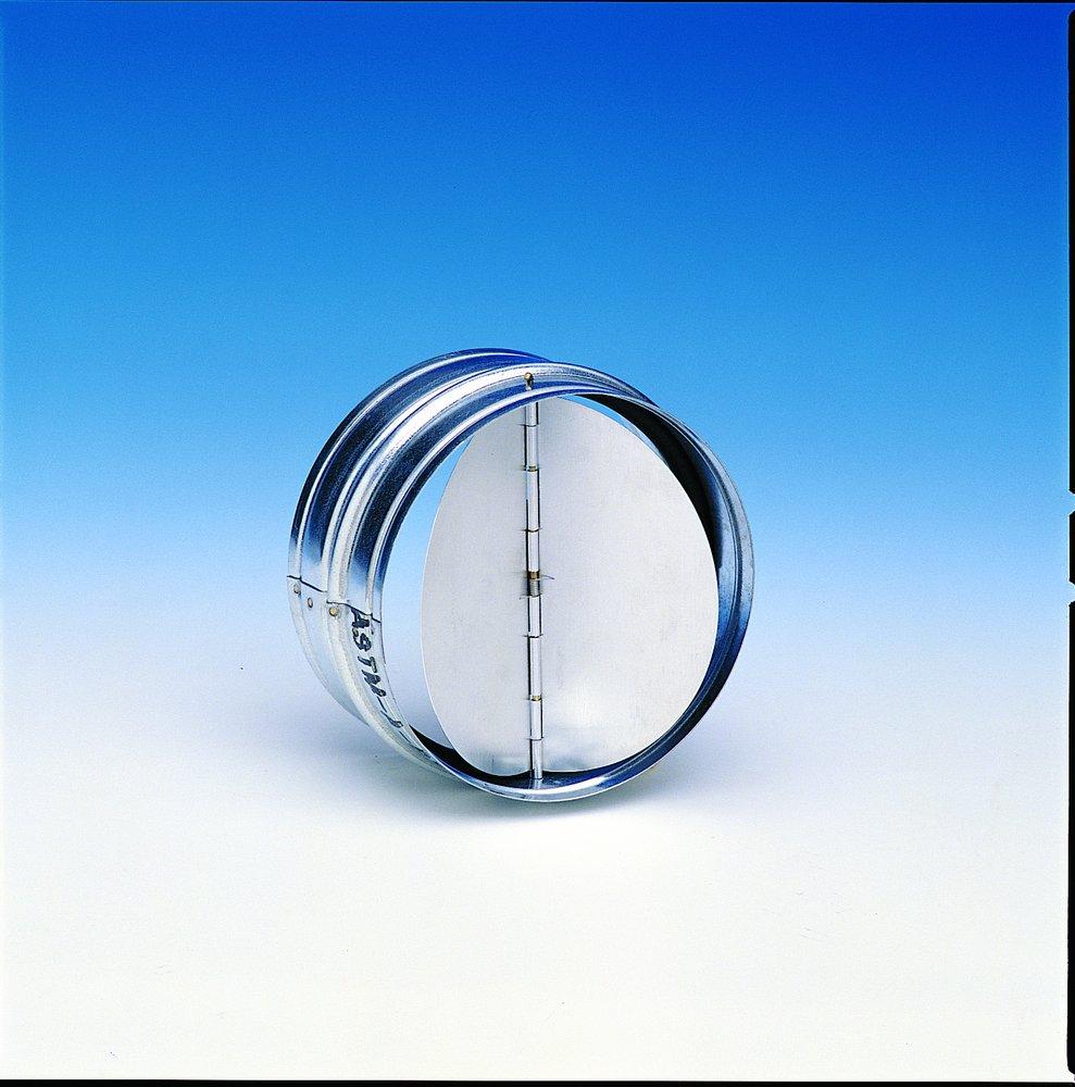 Fantech Backdraft Damper Aluminum, Galvanized Steel, Rubber and Stainless Steel 