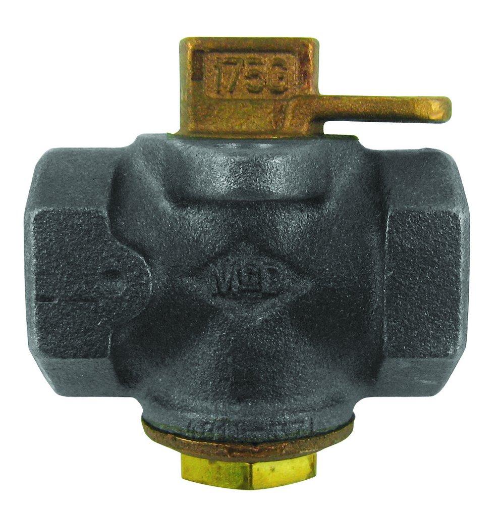 A.Y. McDonald Iron 175 psig FIPT Lockwing Handle Plug Valve 