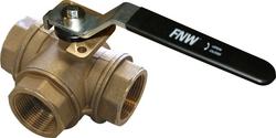 3/4 in. Brass T-Port FPT 400# Isolation Ball Valve