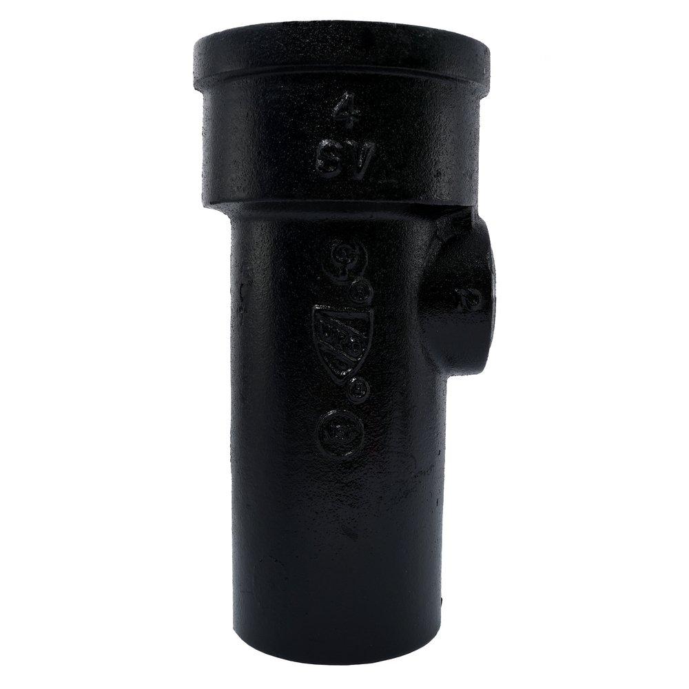 Black Spigot Service Cast Iron IPT Tap on Pipe Reducing Tee 