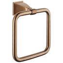 Square Closed Towel Ring in Brilliance Brushed Bronze