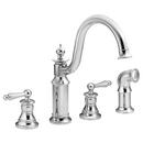 Moen Polished Chrome Two Handle Widespread Kitchen Faucet 