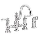 Moen Polished Chrome Two Handle Bridge Kitchen Faucet 