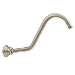 14 in. Rainfall Shower Arm and Flange in Brushed Nickel