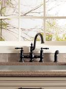 Moen Wrought Iron Two Handle Bridge Kitchen Faucet 