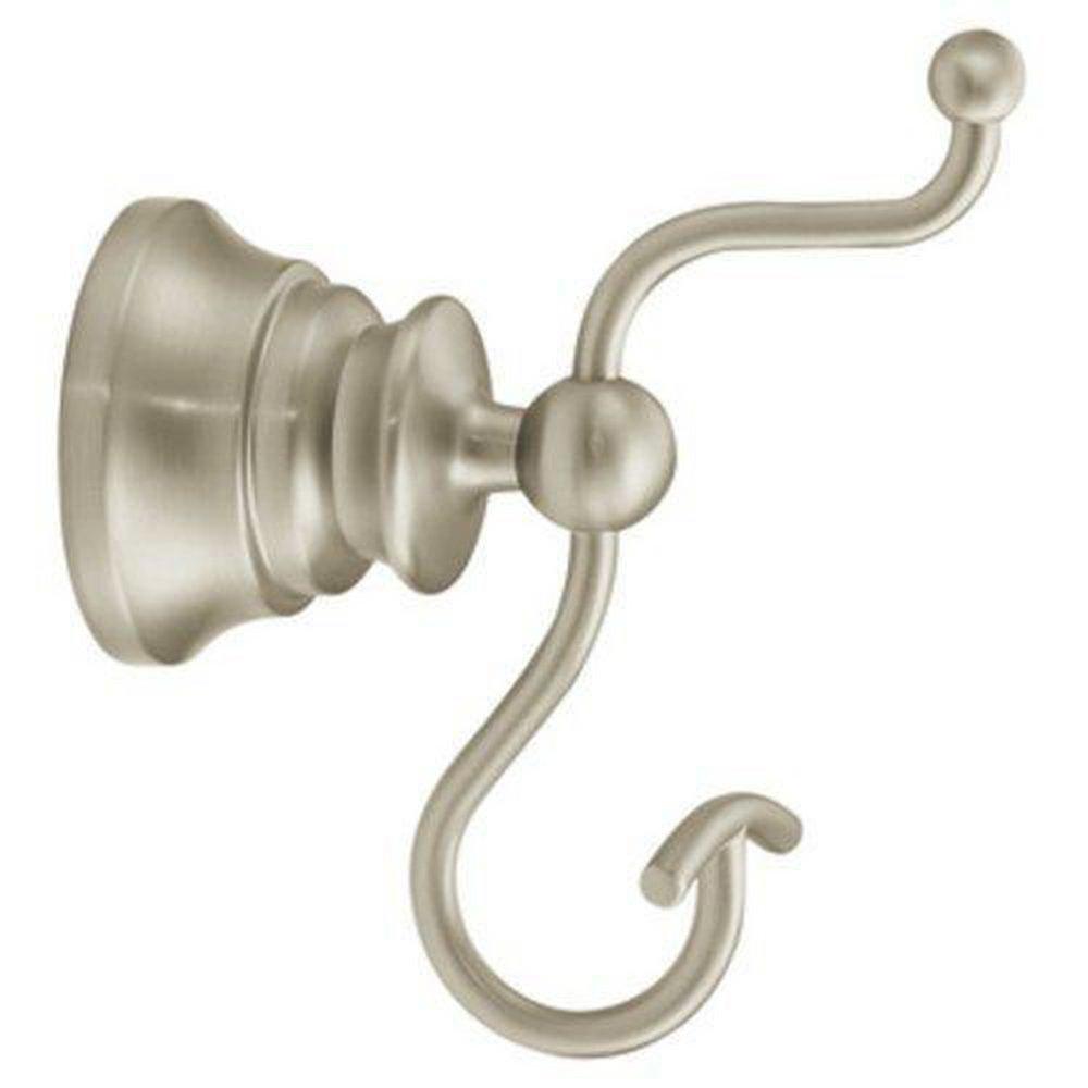 Moen Brushed Nickel 2 Robe Hook 