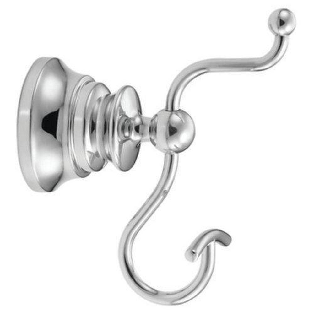Moen Polished Chrome 2 Robe Hook 