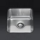 KOHLER Stainless Steel 15-3/4 x 17-1/2 in. No Hole Stainless Steel Single Bowl Undermount Kitchen Sink 