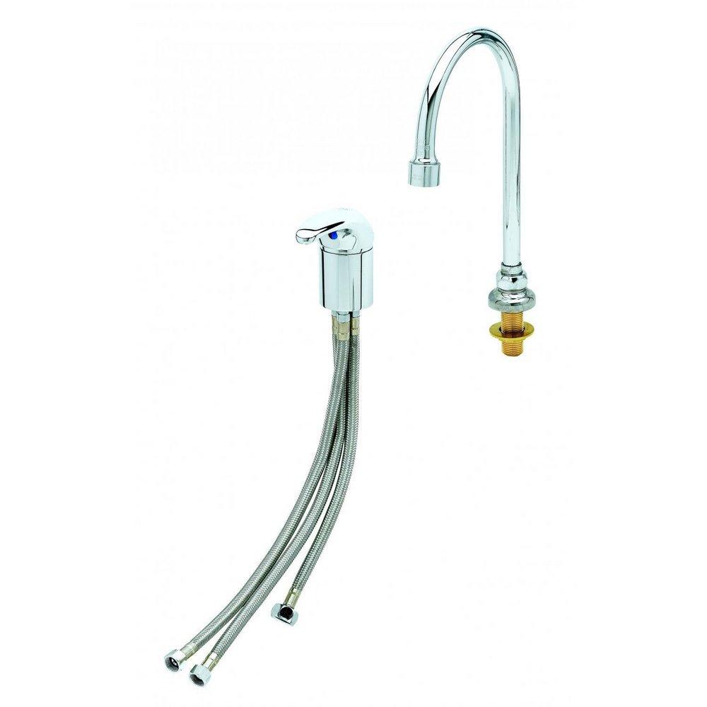 T&S Brass Chrome Plated Single Handle Lever Handle Pot Filler 