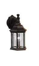 Kichler Lighting Black 8 in. 100 W 1-Light Medium Sconce 