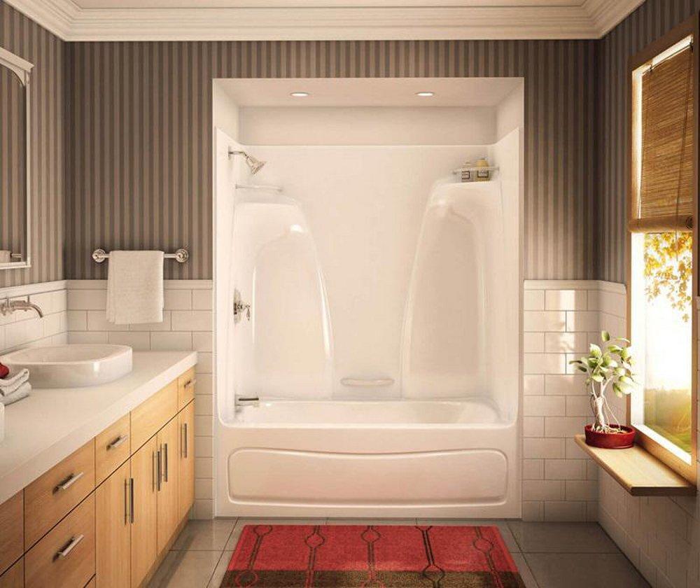 Aker by MAAX White 60 x 33 in. Tub and Shower with Right Hand Drain 