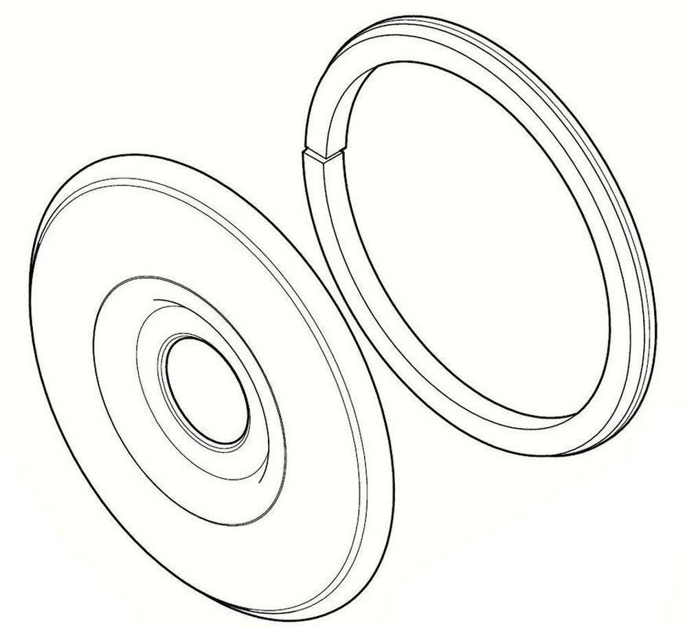 Pfister PVD Brushed Nickel Flange 