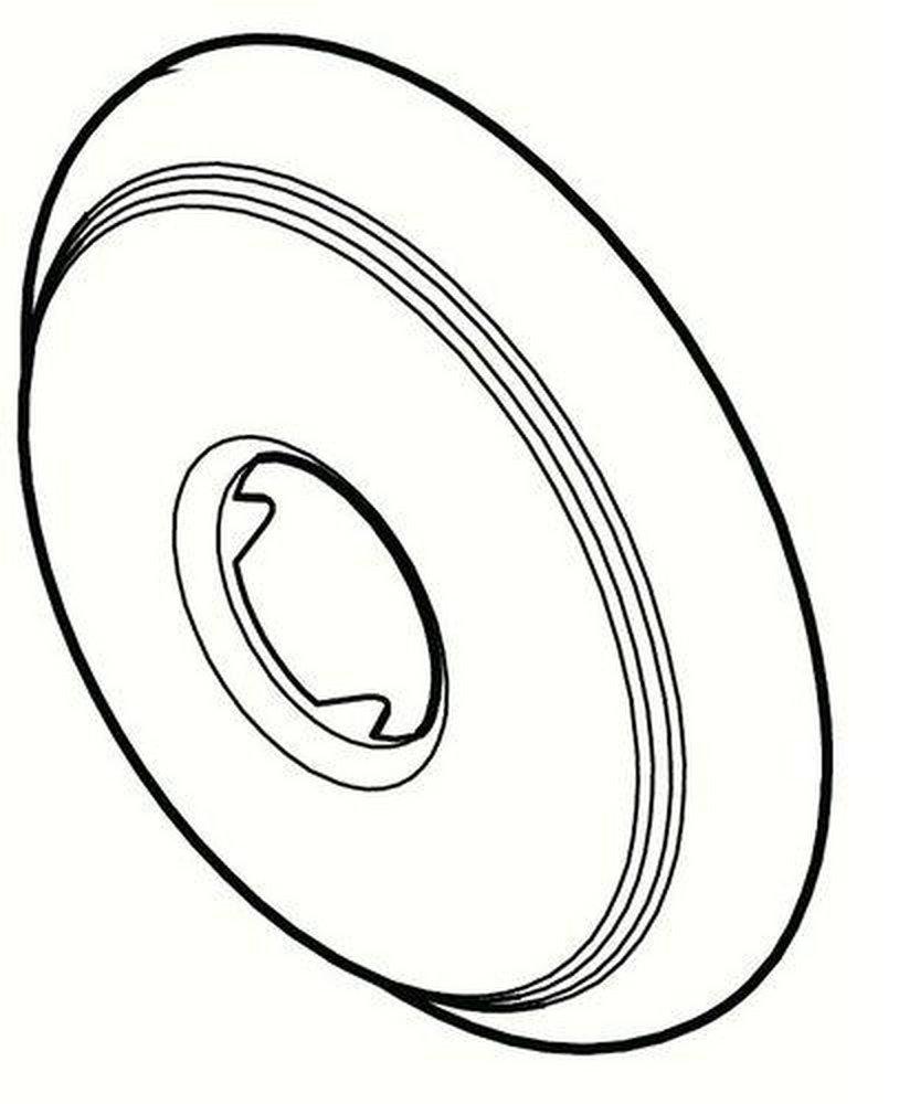 Pfister Polished Chrome 2-81/100 in. Metal Shower Arm and Flange 