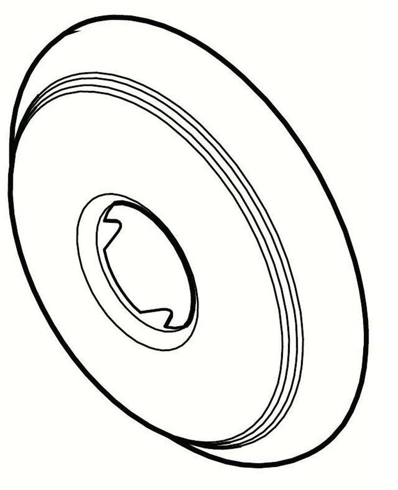 Pfister PVD Brushed Nickel 2-81/100 in. Metal Shower Arm and Flange 