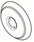 Pfister PVD Brushed Nickel 2-81/100 in. Metal Shower Arm and Flange 