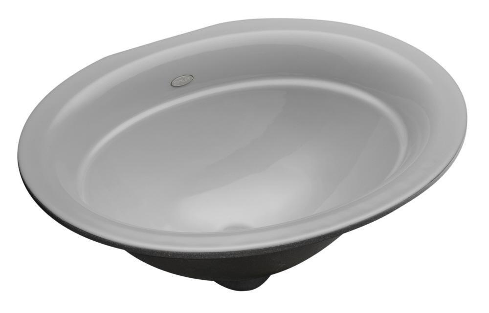 KOHLER Ice&trade; Grey Undermount Basin 