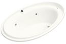 72 x 46 in. Total Massage Drop-In Bathtub with Reversible Drain in White