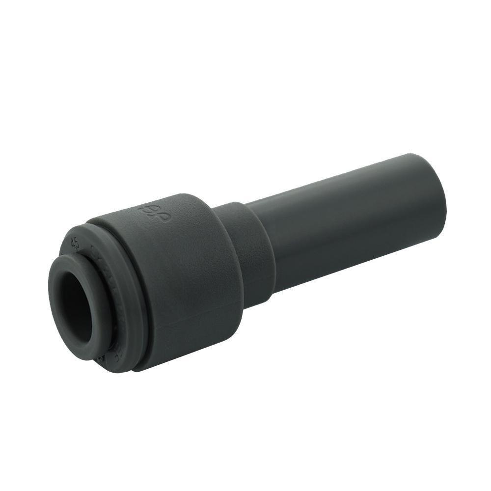 John Guest Grey OD Stem x Push 150# Acetal Bulkhead Reducer in Grey 