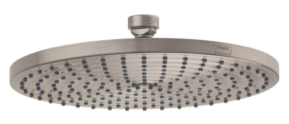 Hansgrohe Brushed Nickel Single Function RainAir Showerhead 