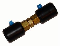 1-1/2 x 10 in. NPT Brass Coupling with Stainless Steel Insert and Split Ring