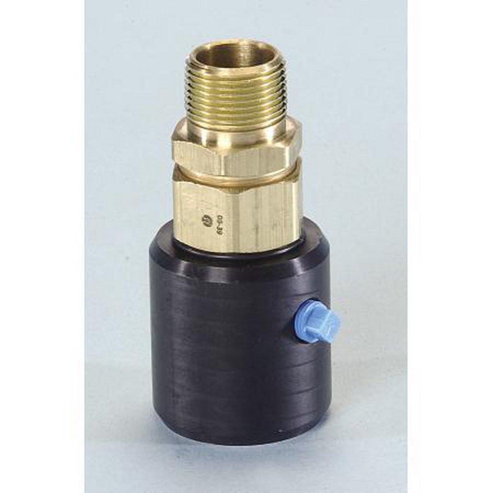 Omega Flex Yellow MNPT Brass Adapter with Stainless Steel Insert and Split Ring 