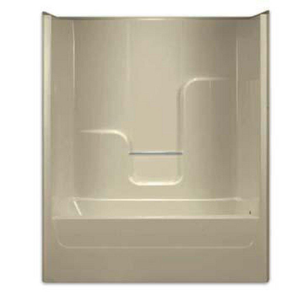 Aquarius Industries White 60 x 36 in. Fiberglass Reinforced Plastic Tub and Shower in White 