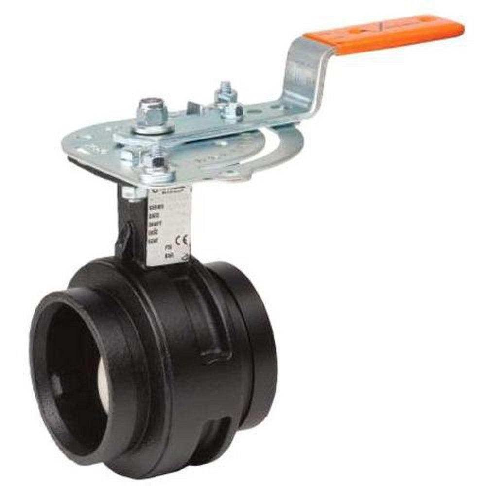Victaulic Ductile Iron Buna-N Gear Operator Handle Butterfly Valve 