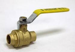 1-1/4 in. Forged Brass Full Port Solder 600# Ball Valve