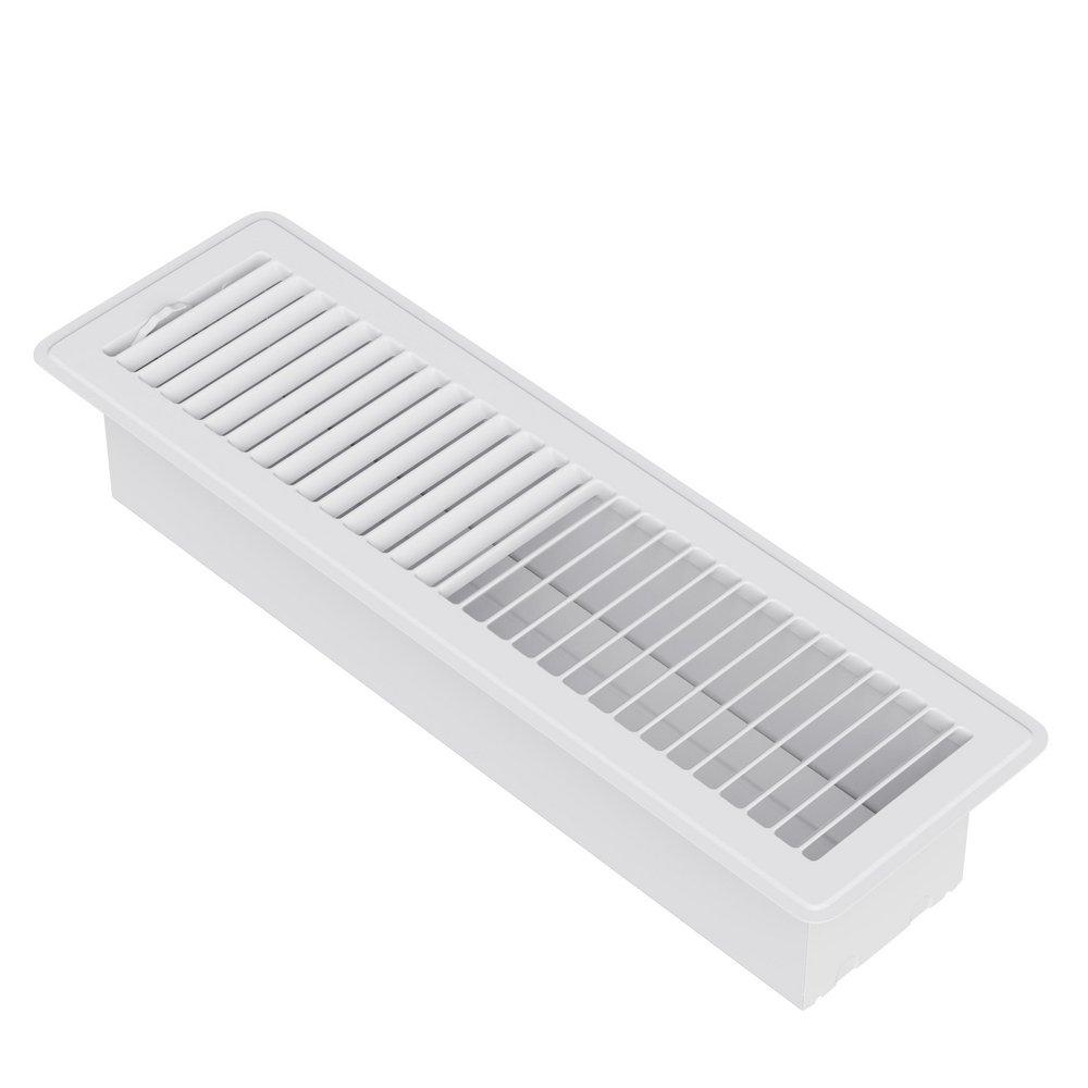 PROSELECT&reg; White 12 in. for Residential Floor Diffuser in White Steel 