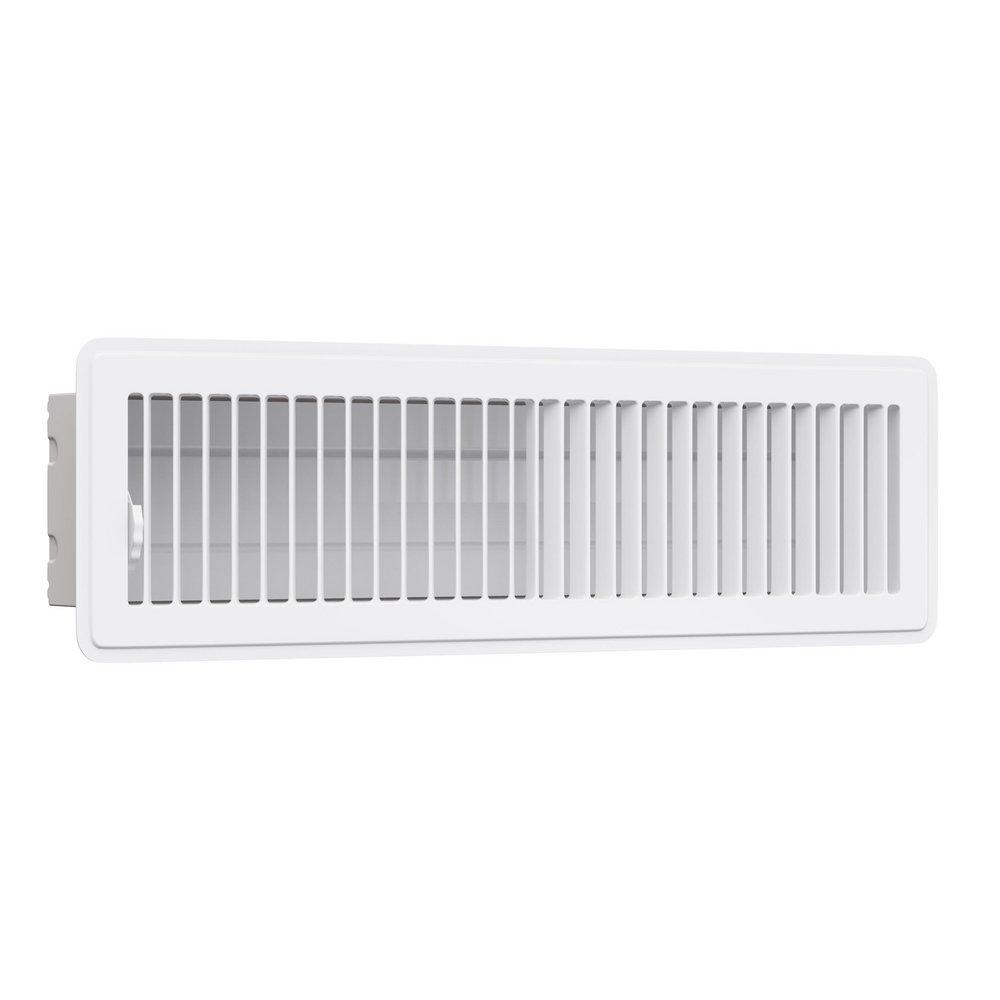 PROSELECT&reg; White 12 in. for Residential Floor Diffuser in White Steel 