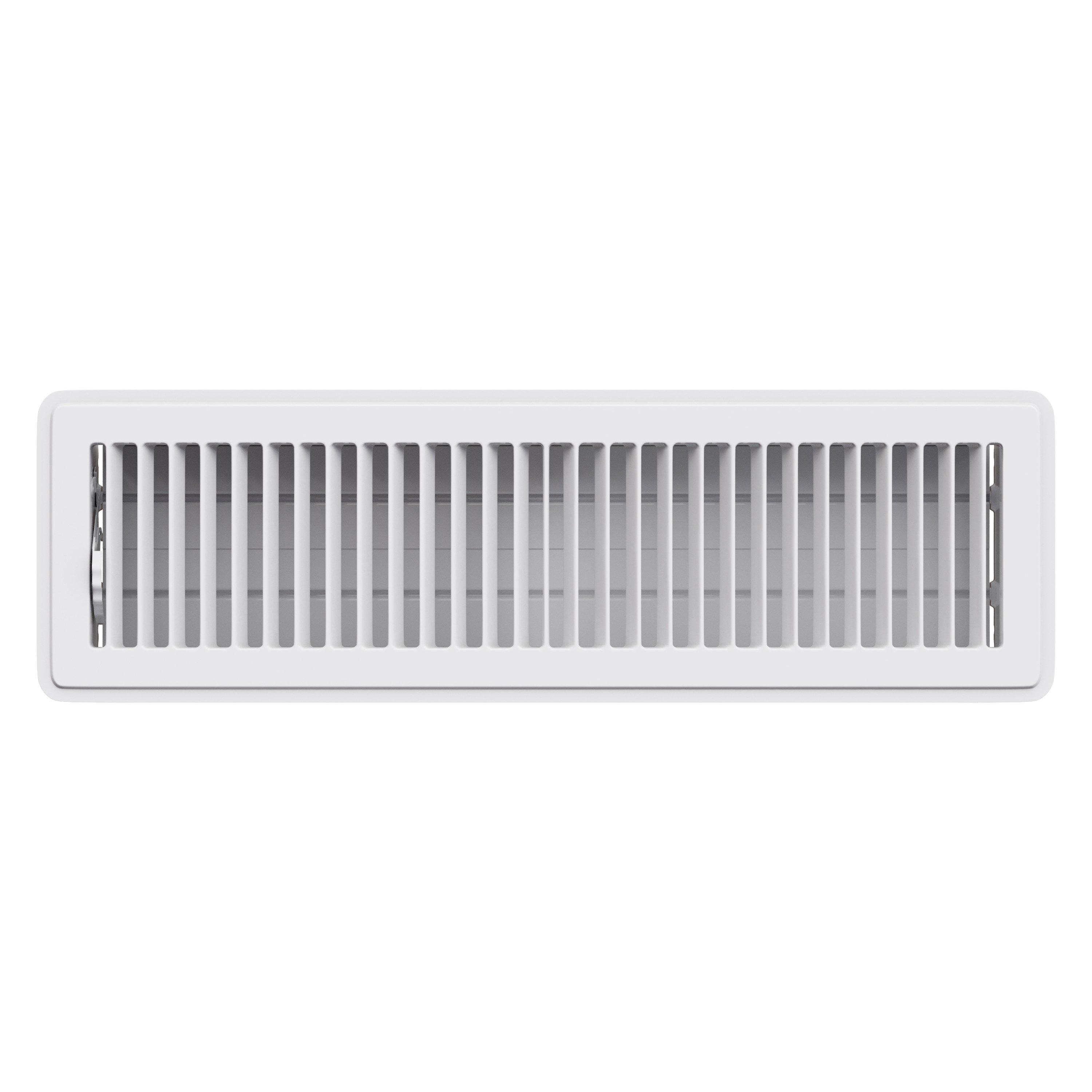 PROSELECT&reg; White 12 in. for Residential Floor Diffuser in White Steel 