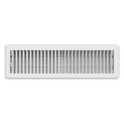 2 x 10 in. Steel Floor Diffuser with Multi-Angled Fins in Brown