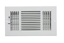 12 x 6 in. 3-Way Stamped Steel Ceiling & Sidewall Register in White