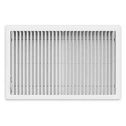 6 x 10 in. Steel Floor Diffuser with Multi-Angled Fins in Brown