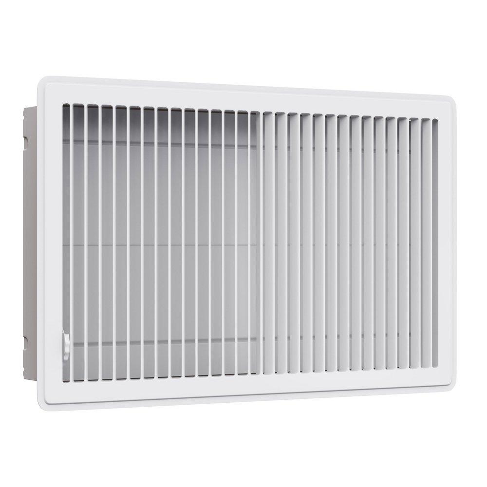 PROSELECT&reg; White 14 in. for Residential Floor Diffuser in White Steel 