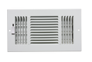 PROSELECT&reg; White 4 in. Residential Ceiling & Sidewall Register in White 3-way Steel 