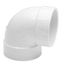 Central Vacuum 90 Degree Short Elbow in White