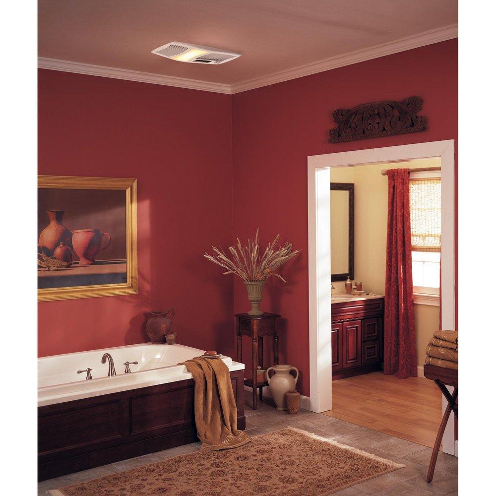 Broan White Bathroom Exhaust Fan in White 