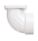 90 Degree Flanged Elbow in White