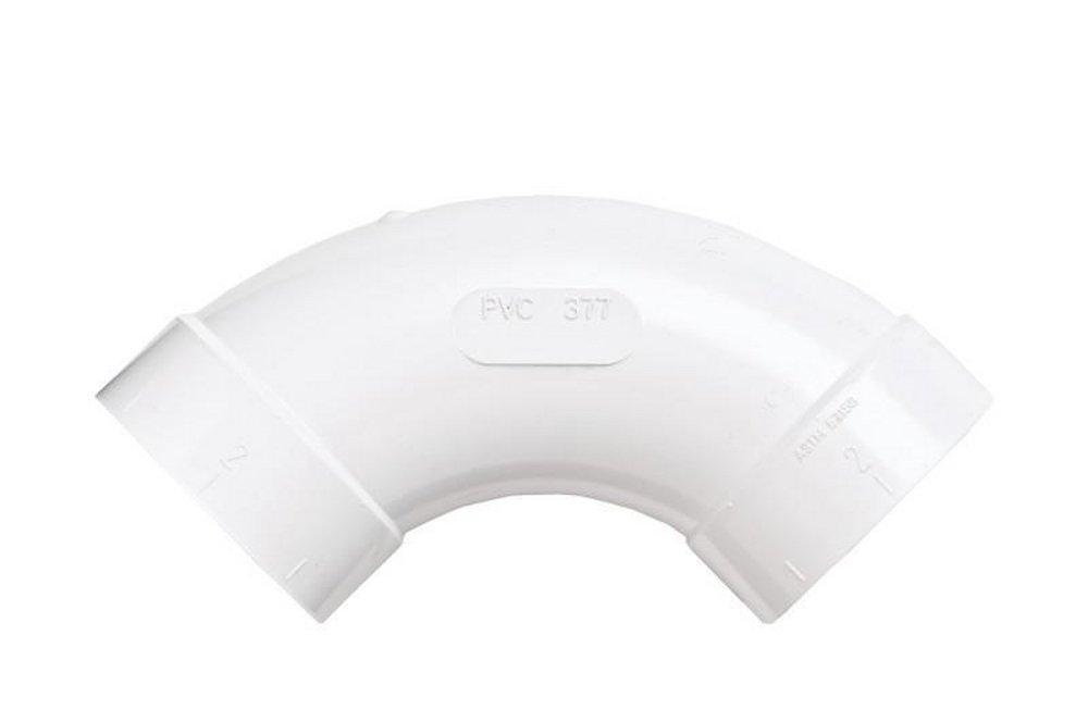 Broan White 2 in. Long Sweep 90 Degree Elbow 