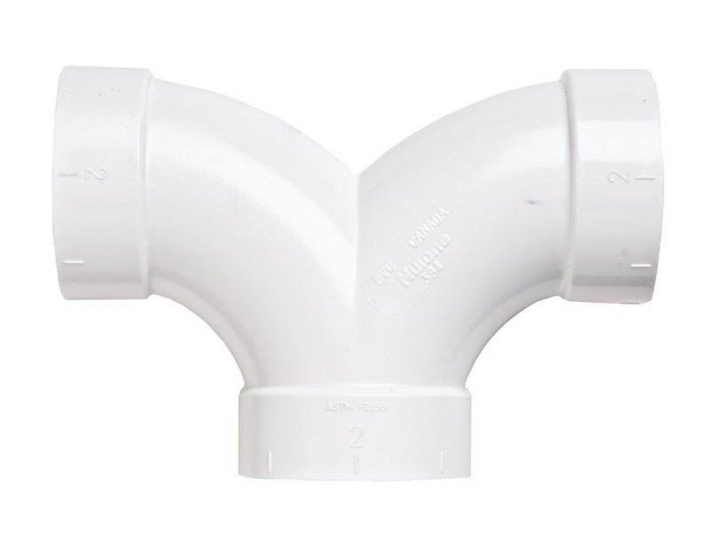 Broan White 3-Way Elbow 