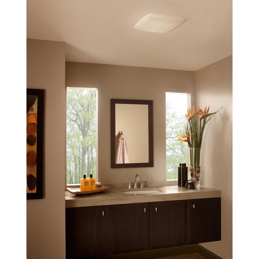 Broan White Bathroom Exhaust Fan in White 