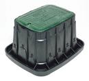 Rain Bird Black 12 in. Rectangle Irrigation Valve Box with Lid 