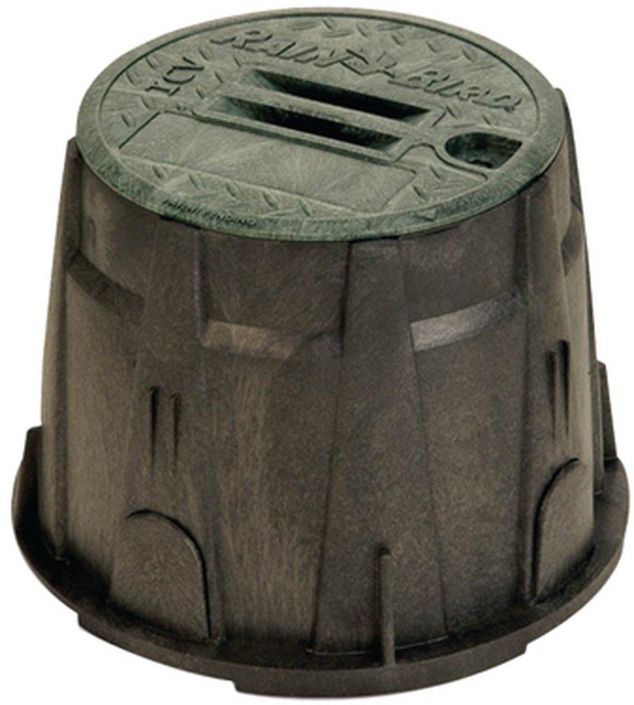 Rain Bird 10-Round Irrigation Valve Box with Lid Rough Brass 