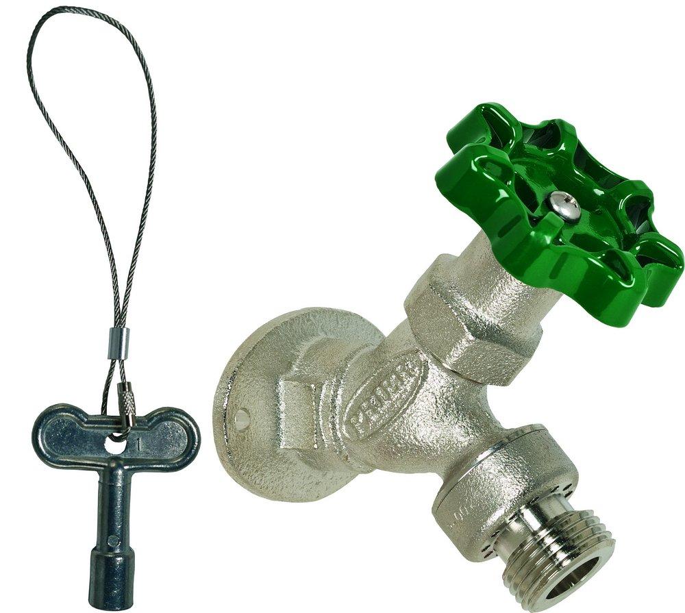 PRIER Products Satin Nickel Angle Brass FPT Sillcock 