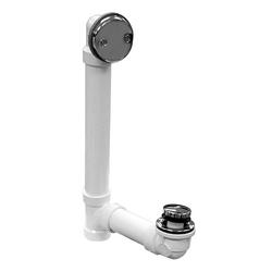 PVC Schedule 40 Waste & Overflow With Chrome TOE PU Drain