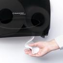 Scott® Black Wall Mount Toilet Tissue Dispenser 