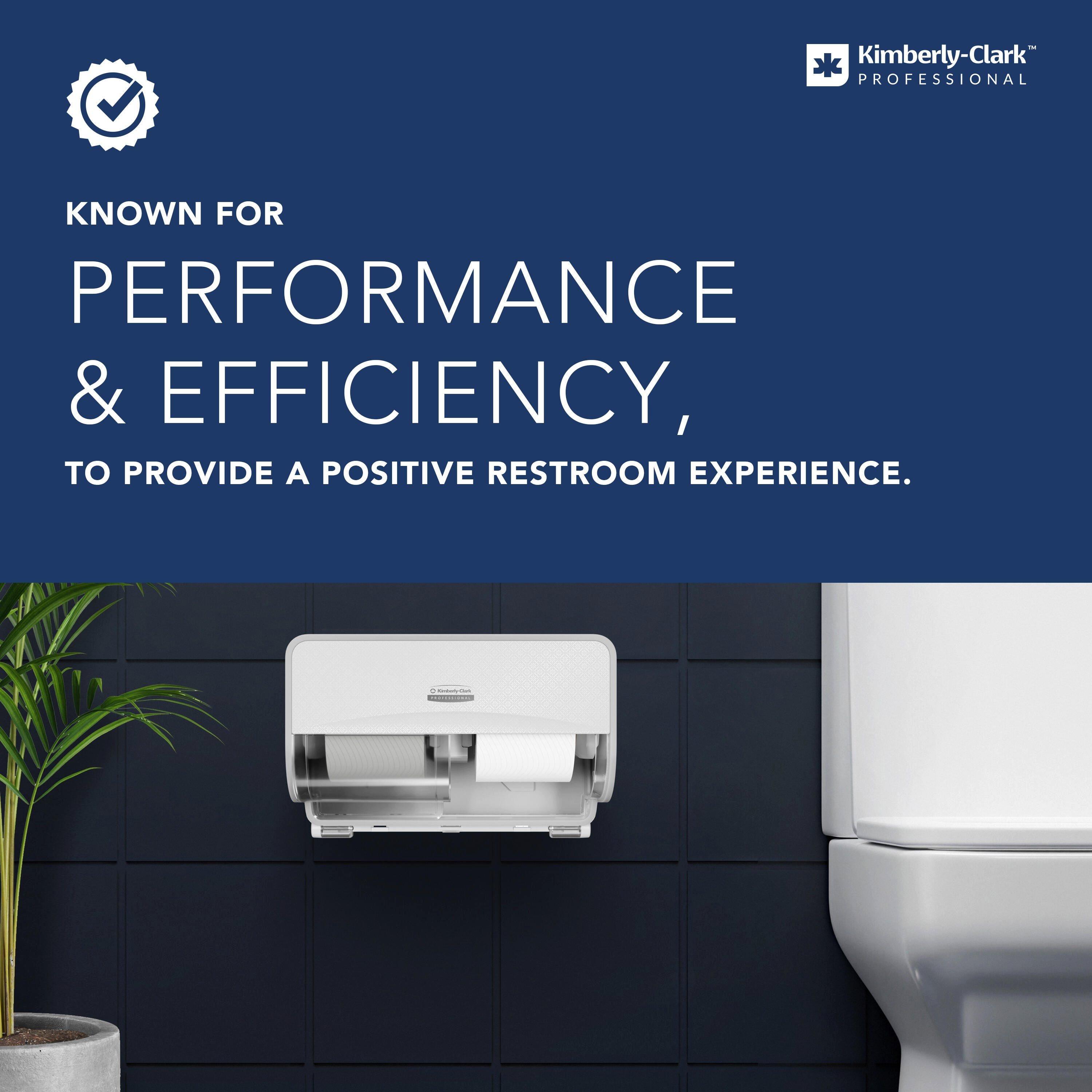 Kimberly-Clark Professional&trade; Black Wall Mount Toilet Tissue Dispenser 