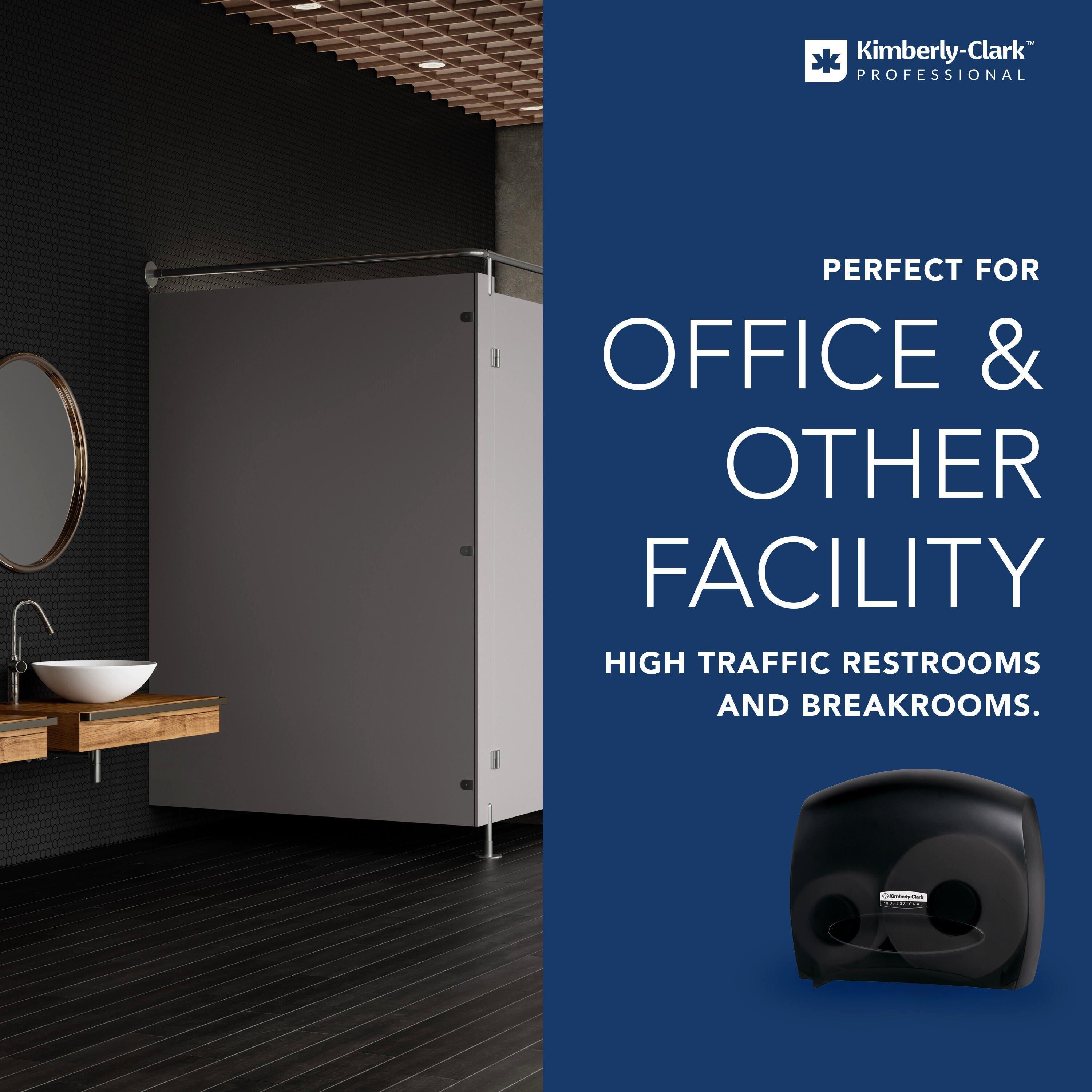 Kimberly-Clark Professional&trade; Black Wall Mount Toilet Tissue Dispenser 