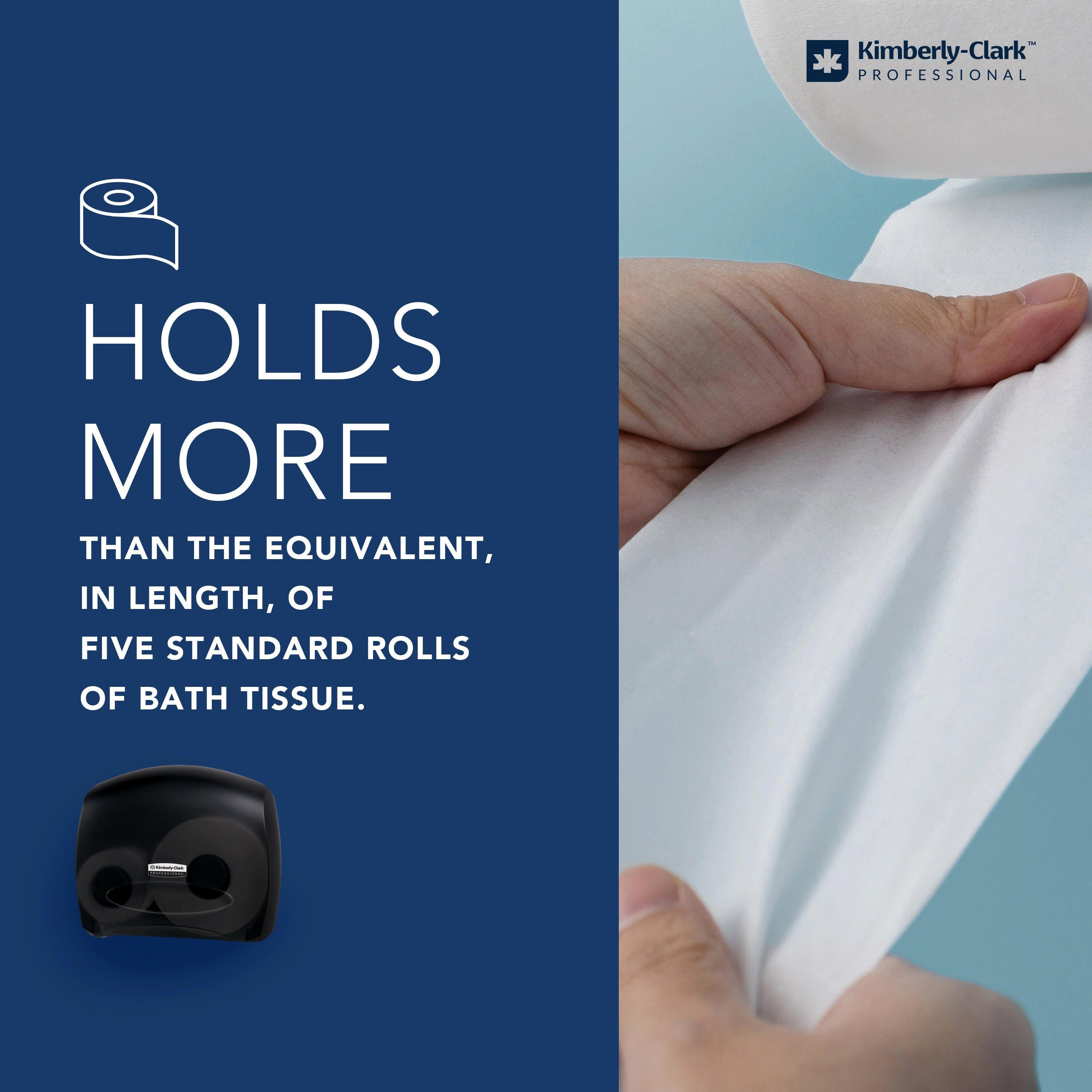 Kimberly-Clark Professional&trade; Black Wall Mount Toilet Tissue Dispenser 